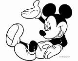Mickey Mouse Coloring Pages Disneyclips Misc Presenting sketch template