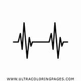 Pulse Cardiaco Heartbeat Ritmo Página Legumbres Iconfinder sketch template