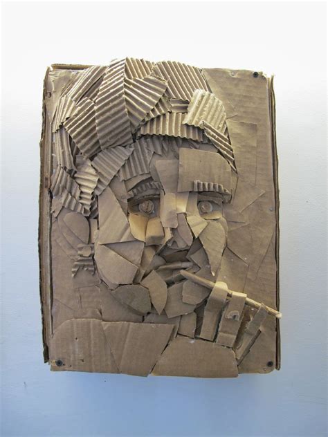 visual arts  germantown academy cardboard relief portraits