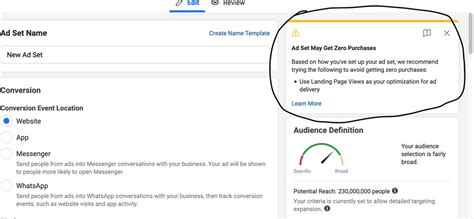 fix ad set    purchases leads  facebook ads