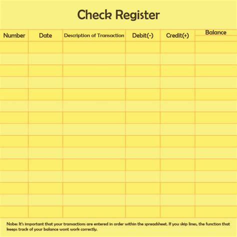 printable checkbook register printable youthgilit