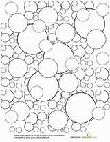 Mandala Bubbling Practice Cirkel Blase Kleurplaat Adults sketch template