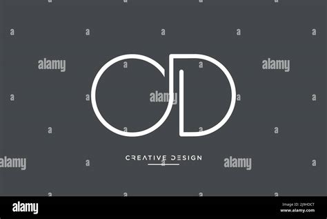 alphabet letter icon logo od   stock vector image art alamy