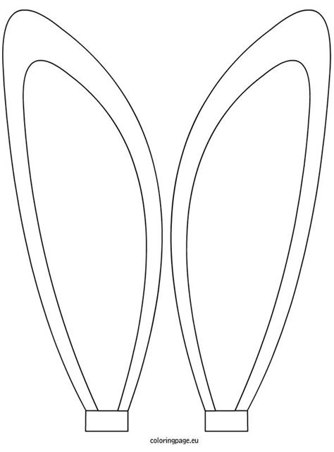 bunny ears coloring sheet coloring page   easter bunny ears