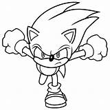 Sonic Coloring Pages Hedgehog Coloringpages4u sketch template