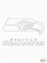 Coloring Seahawks Logo Pages Seattle Printable Popular sketch template