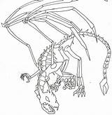 Dragon Coloring Pages Ice Skeleton Dragons Colouring Colou Getcolorings sketch template