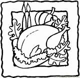 Turkey Cooked Coloring Pages Thanksgiving Color Printable Turkeys Holidays Coloringpages101 Print Getcolorings sketch template