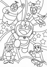 Doraemon Nobita Colorare Shizuka Suneo Gian Kanak Insieme Koleksi Cartoni Bambini Coloradisegni Animati Pianetabambini Gatto Pagine Cantik Mewarna Sketsa Dragón sketch template