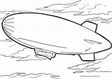 Luftschiff Ausmalbilder Malvorlage Malvorlagen Seite Fliegen sketch template