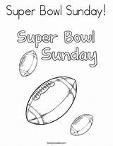 Coloring Bowl Super Sunday Superbowl Football Practice Writing Word Print Ll Twistynoodle sketch template