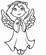Coloring Pages Angel Angels Printable Kids Precious Moments sketch template