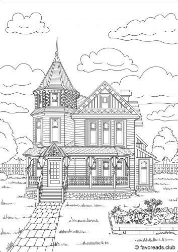 victorian house coloring page coloring pinterest victorian house