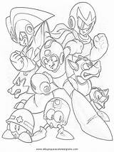 Coloring Pages Megaman Man Popular Mega sketch template