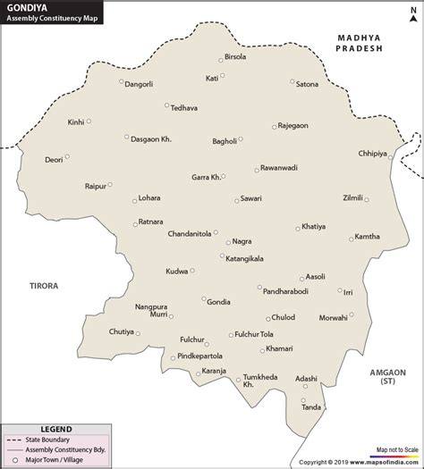 gondia assembly vidhan sabha constituency map and