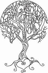 Coloring Tree Pages Life Embroidery Twisted Earth Printable Colouring Adult Patterns Olive Portrait Para Arbol Colorear Hand Books Kids Color sketch template