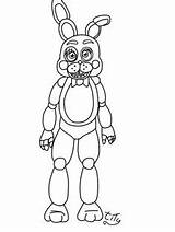 Bonnie Toy Coloring Fnaf Freddy Five Pages Nights Chica Deviantart Drawing Para Withered Colorear Colouring Colorir Freddys Dibujos Bonny Print sketch template