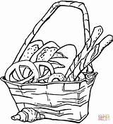 Coloring Bread Pages Popcorn Basket Printable Drawing Pretzels Colouring Color Clipart Oscar Grouch Print Bag Getcolorings Picnic Clipartmag Popular Clip sketch template
