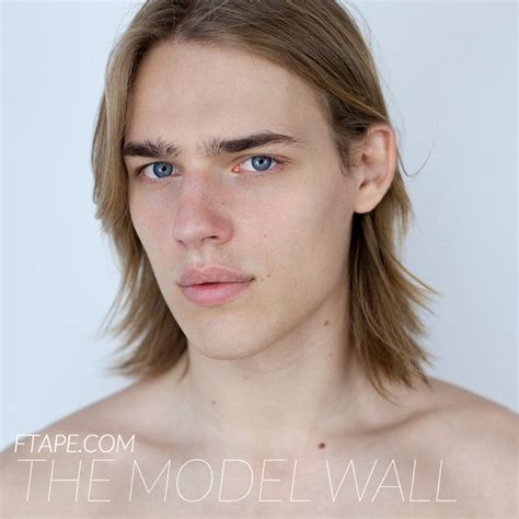 ton heukels  model wall ftape  model long hair styles men