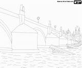 Puente Praga Praag Ponte Kolorowanka Kolorowanki Moldava Pintar Colorirgratis Karelsbrug Pradze Karola Carlo Monumentos Colorare Karlův Wydruku Bezienswaardigheden Monumenten Innych sketch template