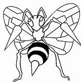 Pokemon Beedrill Pages Coloring sketch template