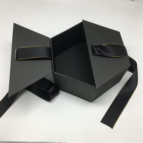 custom pcs luxury gift boxes black ribbon gift boxes  perfume weihua packaging printing