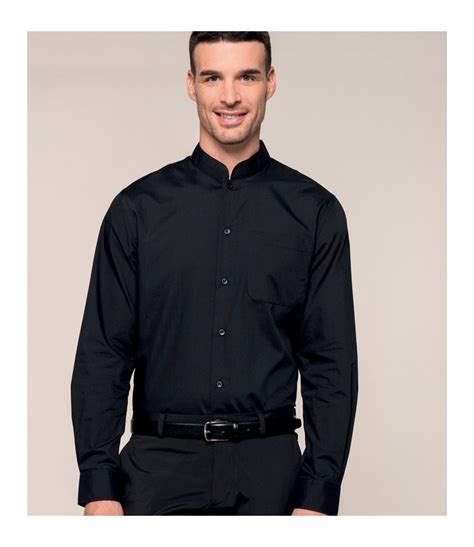 kariban long sleeve mandarin collar shirt kb515 pcl corporatewear ltd