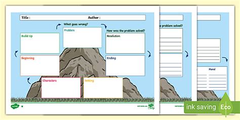 story mountain template editable teacher  twinkl