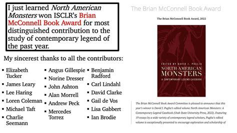 north american monsters wins award benjamin radford