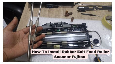 install rubber exit feed roller fujitsu scanner fi  fi