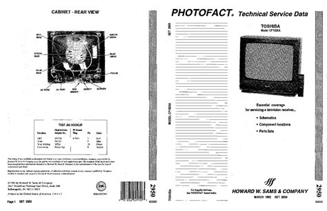 toshiba cfa  sams  service manual  schematics eeprom repair info