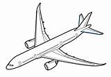 787 Boeing Aidc Aerospace Topkleurplaat Vliegtuig sketch template