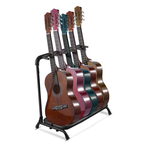 multi guitar stand rack  multiple holder universal instrument display stand folding padded