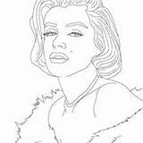Coloring Pages Monroe Portrait Marilyn Celebrity Marylin Drawing Celebrities Outline American People Drawings Famous Gangster Hellokids Printable Color Template 220px sketch template