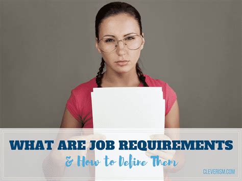 job requirements    define  cleverism