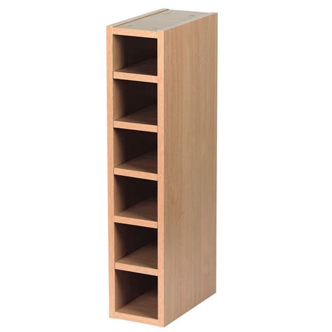 IT Kitchens Oak Effect Wine Rack Cabinet (W)150mm