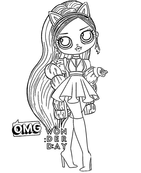 omg dolls coloring pages coloring home