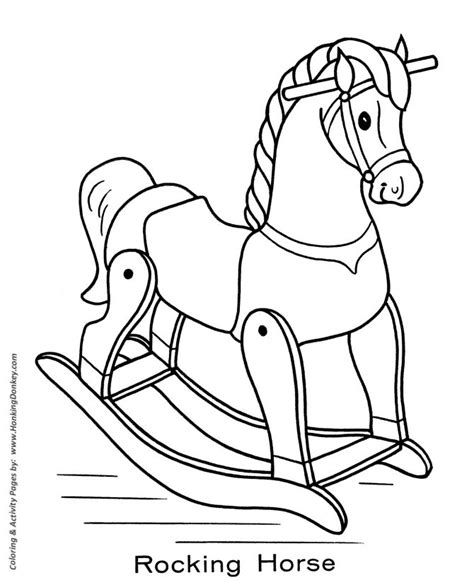 rocking horse toy rocking horse baby baby rocking horse coloring pages