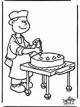 Baker Bakker Piekarz Nukleuren Fargelegg Ogłoszenie Advertentie Annonse sketch template