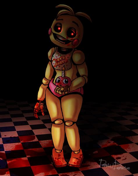 Fnaf 2 Toy Chica By Drawdiverse2015 On Deviantart