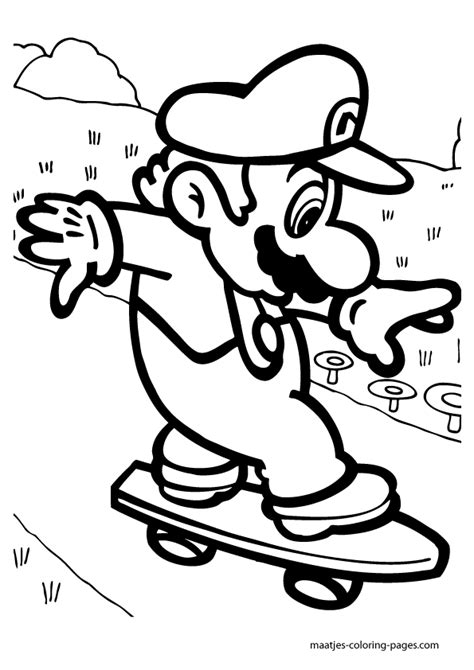 super mario coloring pages   print