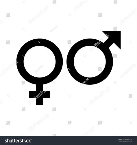Gender Symbol Symbols Men Women Vector Stock Vector 490892146