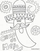 Cinco Coloring Alley Sombrero Coloringpagesfortoddlers Thesprucecrafts Everfreecoloring Doodles Thebalance sketch template