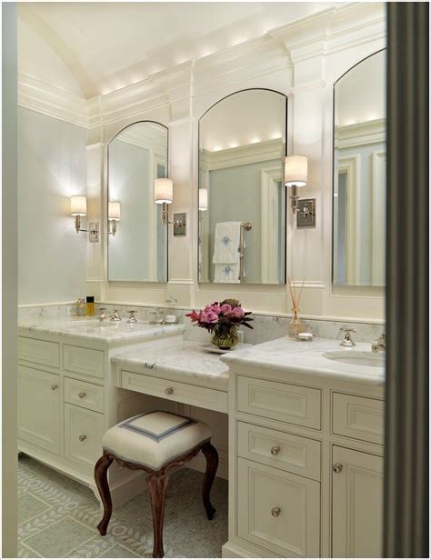master bathroom vanity  makeup area bathroom design ideas