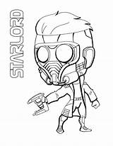 Lord Star Coloring Pages Chibi Starlord Heroes Printable Popular Guardians Galaxy Coloringbay Super Categories Template sketch template