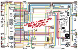 corvette  color wiring diagram ebay