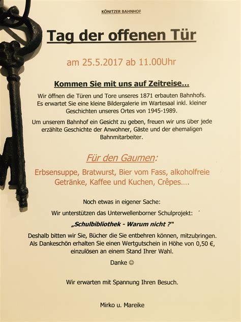 flyer tag der offenen tuer tag der offenen tuer bahnhof zeitreise