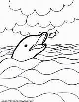 Dolphin Print Library Clipart Line sketch template