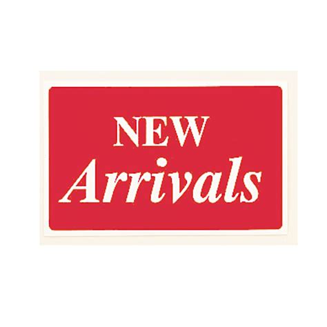 arrivals sign retail store signs gems  display