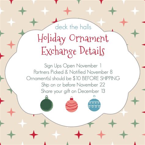 chasin mason announcing  holiday ornament exchange